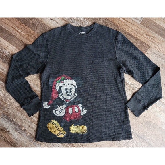 VINTAGE Disney Christmas Mickey Mouse Thermal - Picture 3 of 4
